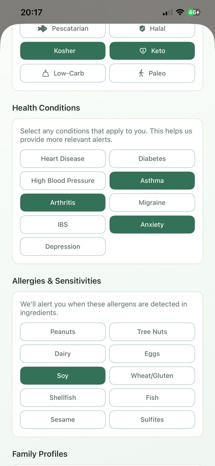 Nutrica App Screenshot 4